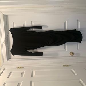 Ann Taylor Black, long sleeve size 6 dress
